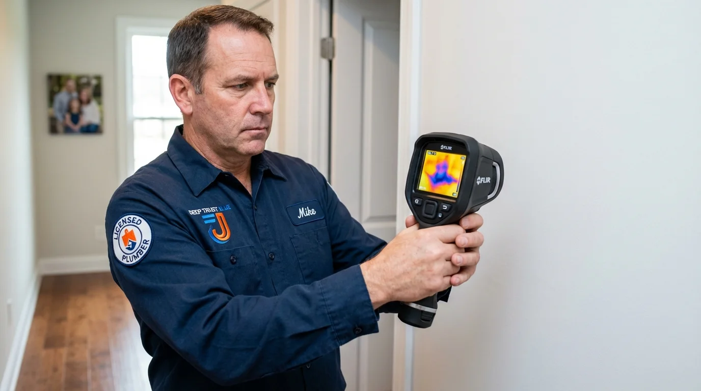 Thermal imaging leak detection by Johns Plumbing LLC in Netcong